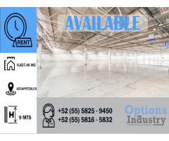 Industrial warehouse for rent in excellent location in Mexico City