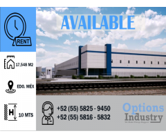 Industrial warehouse for rent in the State of Mexico