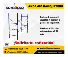 Andamio de la marca samacsa modelo Tubular Banquetero 