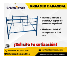 Andamio de la marca samacsa modelo tubular barandal