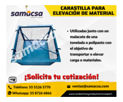 Canastilla con capacidad para elevación de 500kg