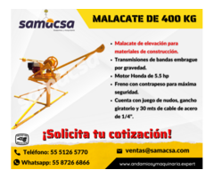 Malacate modelos integrales