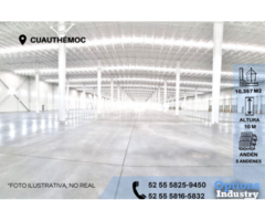 Industrial warehouse located in Cuauhtémoc for rent – En Renta