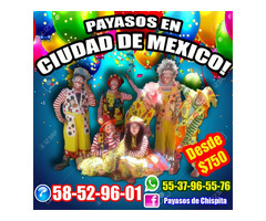 PAYASOS SORPRESAS DIVERSION SHOW EN TULYEHUALCO