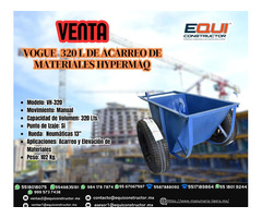 Vogue 320 lts de acarreo de materiales HYPERMAQ