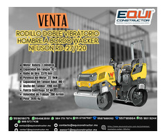 Rodillo doble vibratorio hombre a Bordo Wacker Neuson RD-27/120