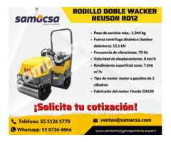 Rodillo doble Wacker MODELO RD12