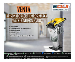 Apisonadora 4 tiempos marca wacker neuson BS60