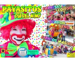 PAYASOS PARA ANIMACIONES DE DIA DEL NIÑO - CDMX/EdoMex