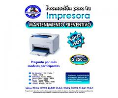 PROMOCION DE MANTENIMIENTO PROFESIONAL A IMPRESORAS