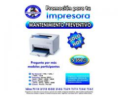 PROMOCION EN MANTENIMIENTO A IMPRESORAS