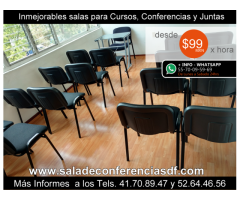 Alquiler de conferencias desde $99 pesos Col. Condesa