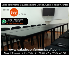 Renta para conferencias desde $99 pesos Col. Condesa