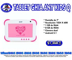 TABLET GHIA ANY KIDS ROSA