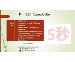 Curso 5s CRC-Capacitacion #Puebla
