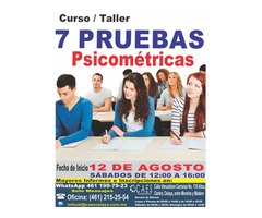 Taller de 7 Pruebas Psicométricas