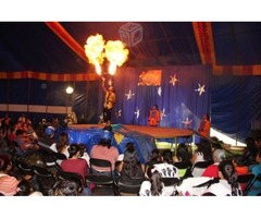 circo y atracciones diferentes en tu fiesta