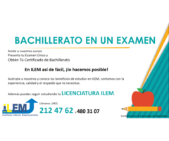 BACHILLERATO EN 3 MESES