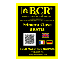 BCR ACADEMY SOLICITA PROFESORES NATIVOS