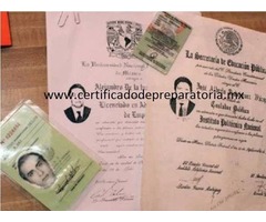 Certificado de preparatoria