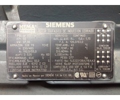 MOTOR MARCA SIEMENS TRIFASICO DE 50 HP  PARA COMPRESORES DE AIRE