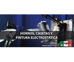 PINTAMOS CON PINTURA EN POLVO HORNEADA CON APLICACION ELECTROSTATICA