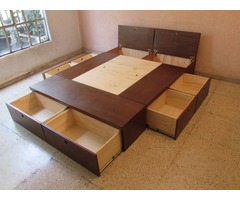 BASE PARA CAMA CON CAJONES 100% MADERA GARANTÍA DE POR VIDA