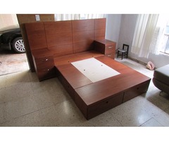 BASE PARA CAMA CON CAJONES 100% MADERA GARANTÍA DE POR VIDA