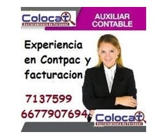 oferta de auxiliar contable