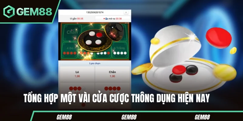 Xóc Đĩa Online - Luật Chơi, Cửa Cược & Cách Đọc Kết Quả Các cửa cược thường gặp trong xóc đĩa online